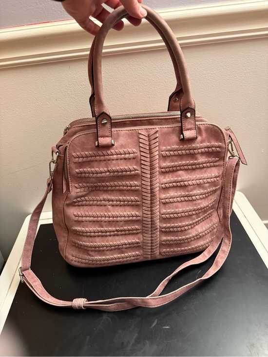 Source Unknown Handbags - Dusty Rose Top-Handle Satchel with Detachable Strap